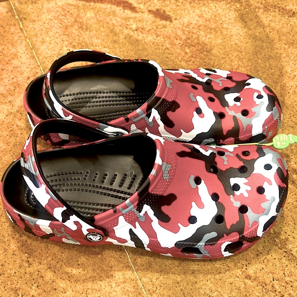 CAMOUFLAGE CAMO PRINTED CROC CROCS SANDALS SHOES NEW